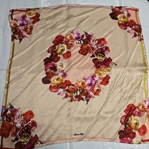 D’Este Silk Scarf Floral Botanical Square